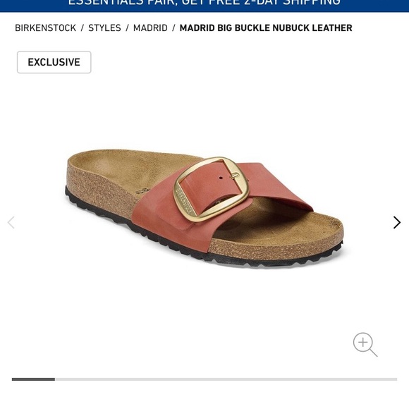 Birkenstock Madrid Big Buckle Mars red